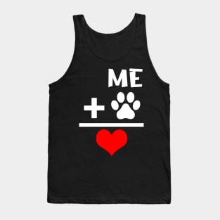 ME PLUS DOG IS LOVE Tank Top